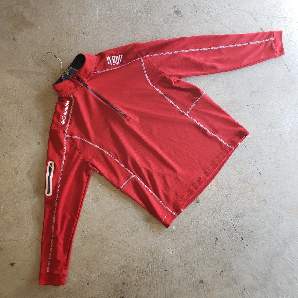 Columbia x WSOP 1/4 Zip Pullover Size M